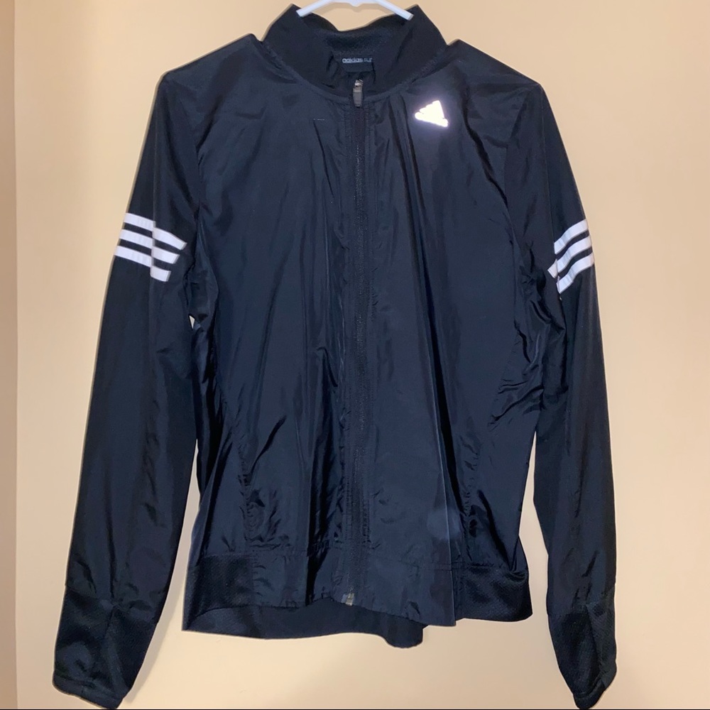 Black Adidas Windbreaker